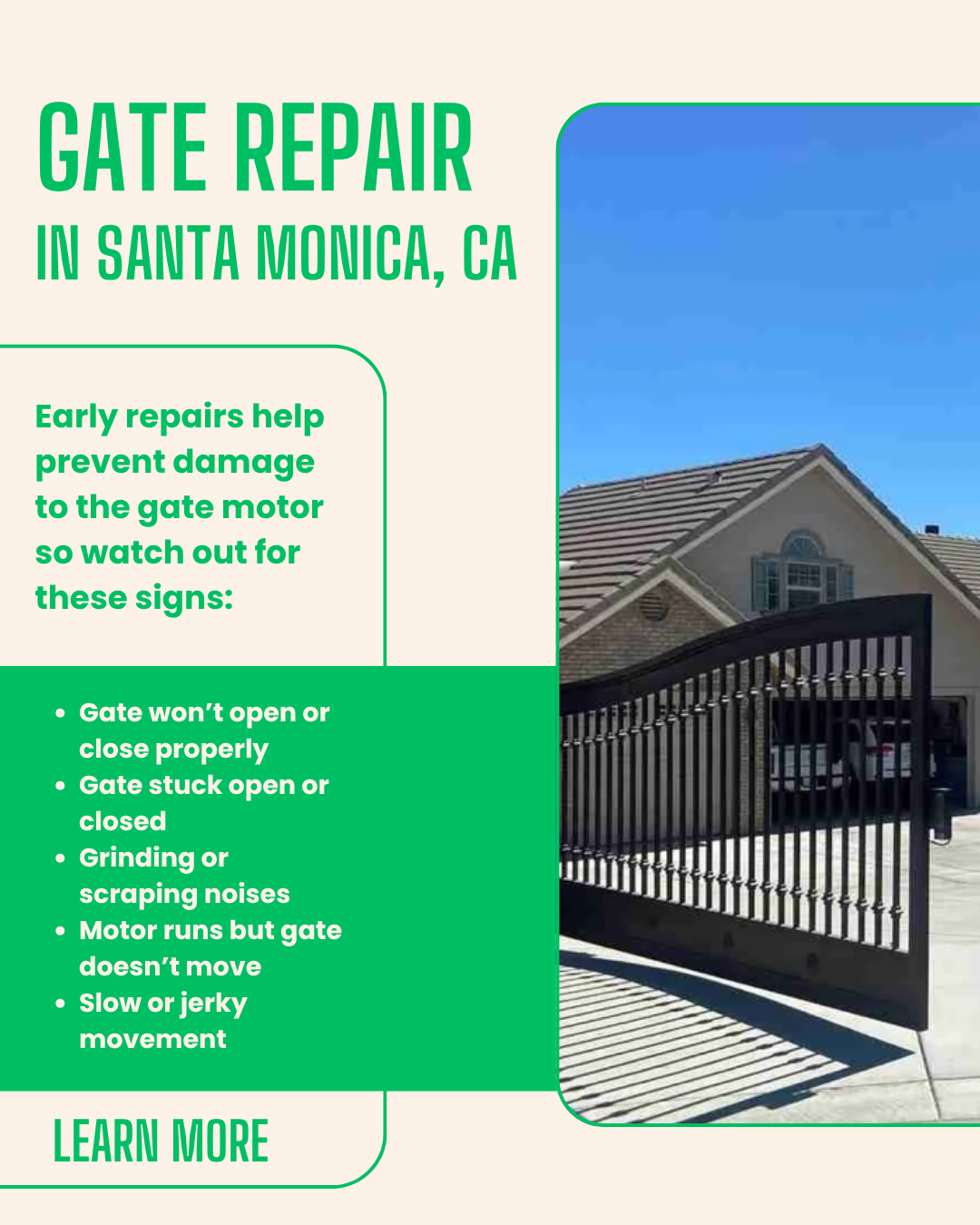 Gate Repair in Santa Monica, CA
