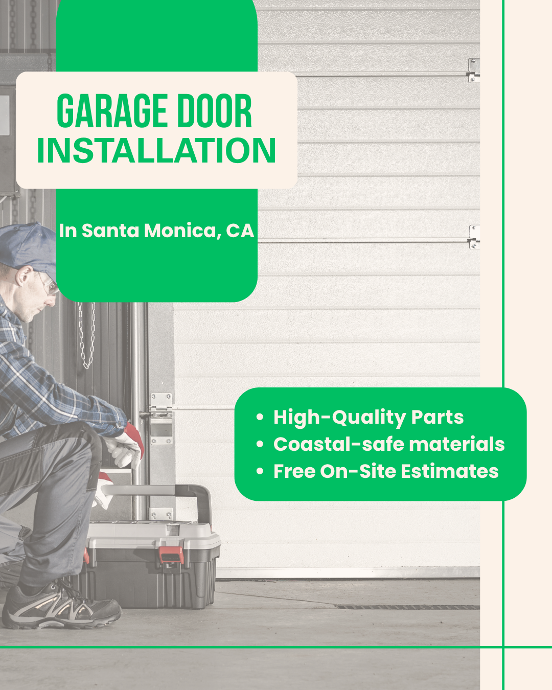 Garage Door Installation, in Santa Monica, CA