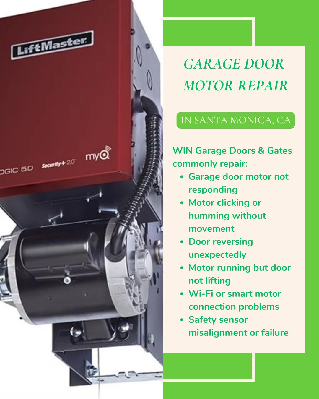 Garage Door Motor Repair in Santa Monica, CA