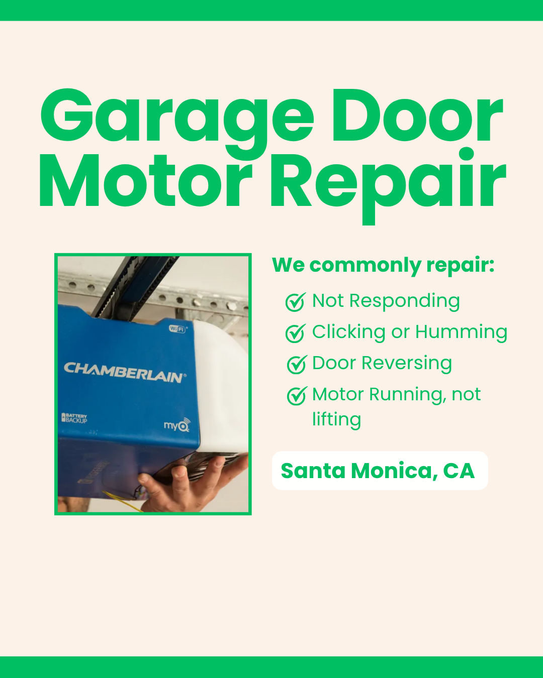 Garage Door Motor Repair