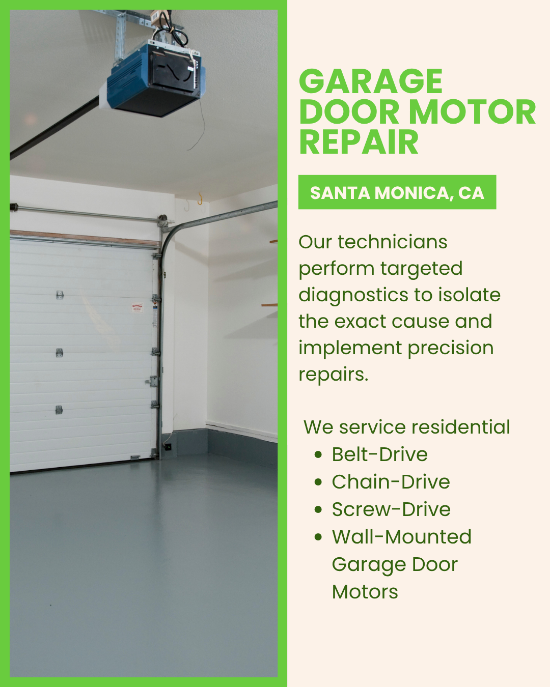 Garage Door Motor Repair